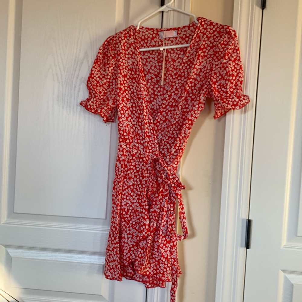 Cute wrap blouse for almost any occasion.